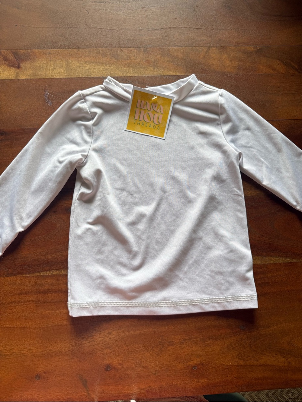 Cat & Jack White Kids Long-Sleeve Swim Rashguard